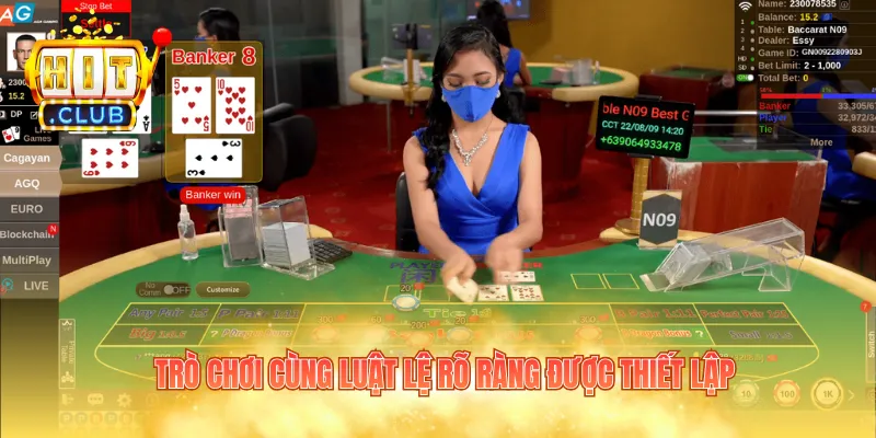 Trò chơi cùng luật lệ rõ ràng được thiết lập